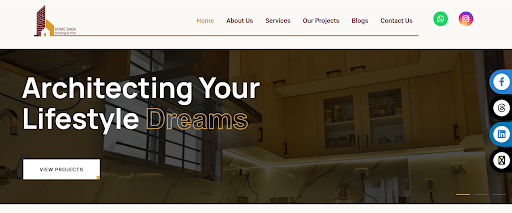 Home Saga website screenshot